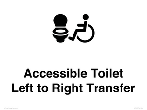 Accessible Toilet with Left to Right Transfer
